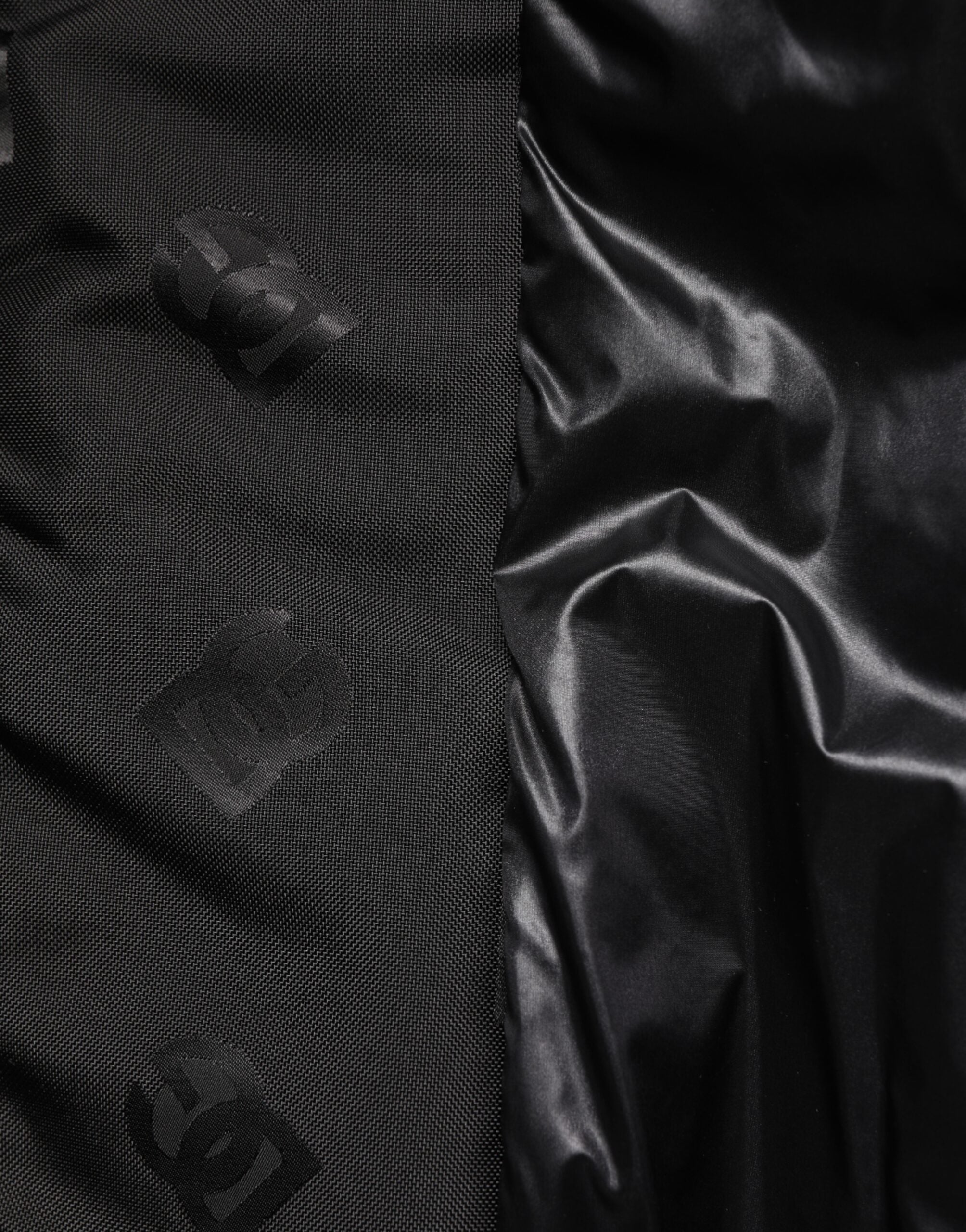 Dolce & Gabbana Black Cargo Windbraker Logo Mania Jacket