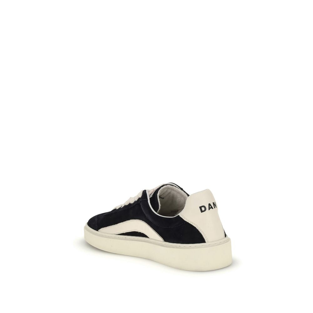 Dsquared² Black Calf Leather Bos Taurus Low Top Sneakers