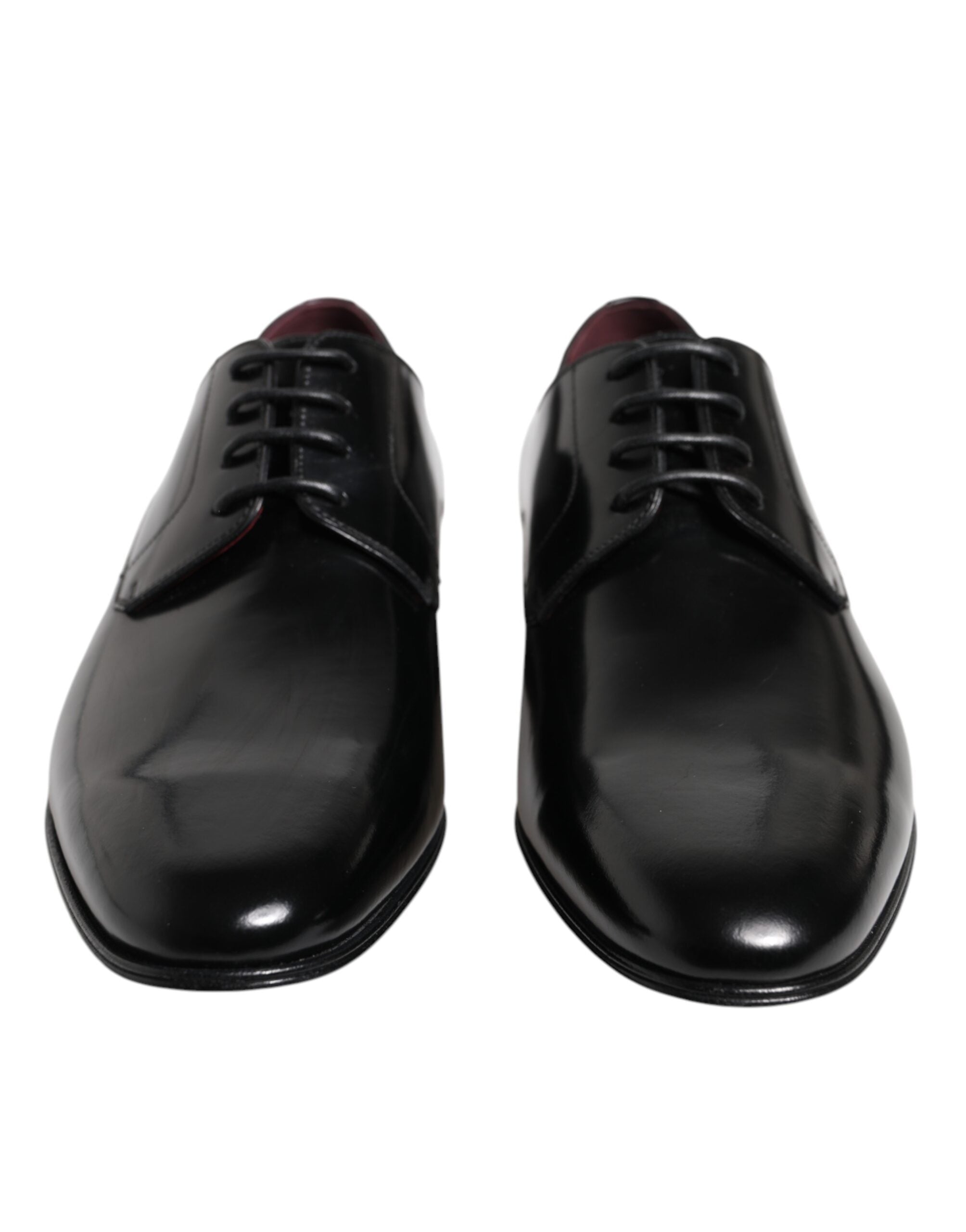 Dolce & Gabbana Men Dress Black Calfskin Leather Derby Shoes