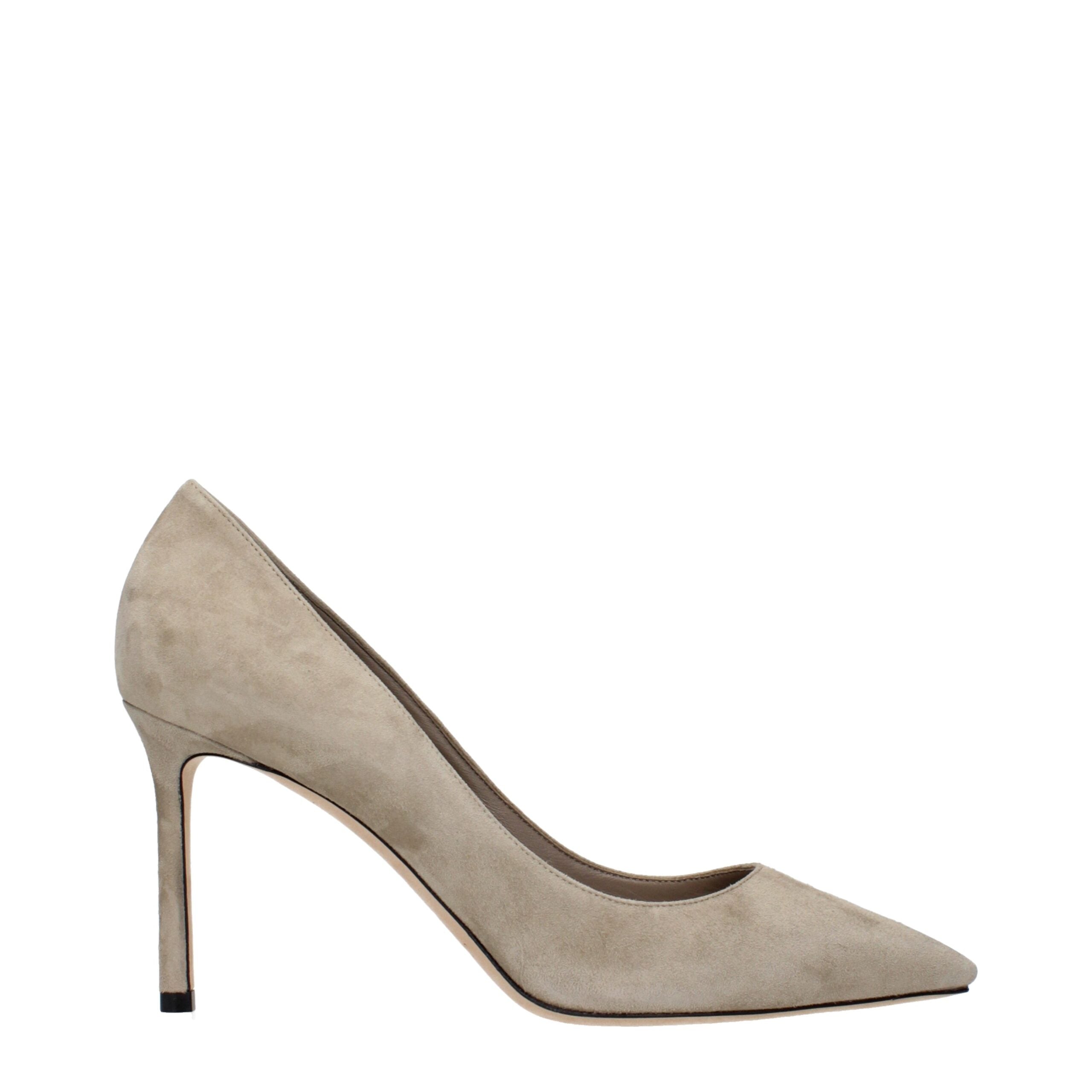 Jimmy Choo Gray Leather Pumps