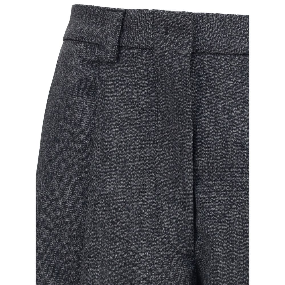 The Latest Gray Polyester Casual Pants