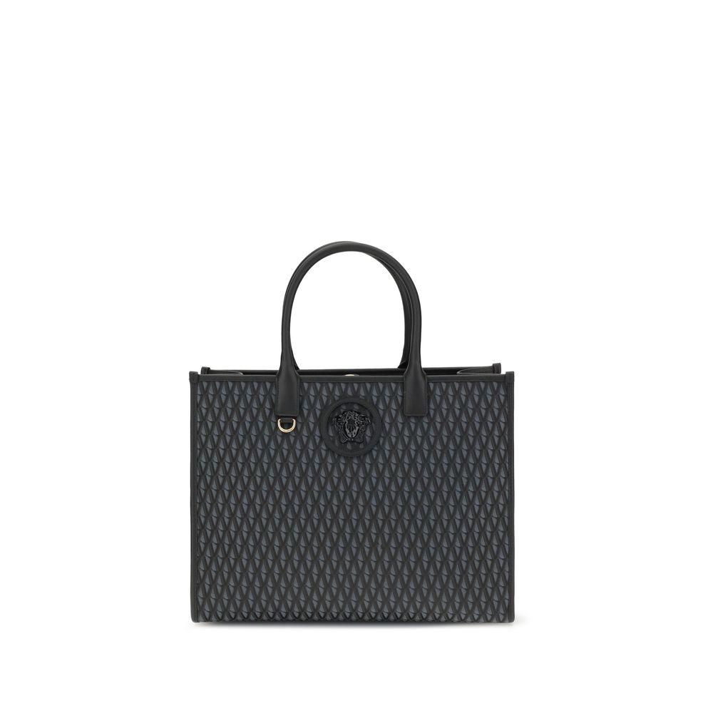 Versace Black Cotton Handbag