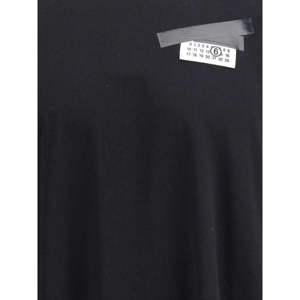 MM6 Black Cotton T-Shirt