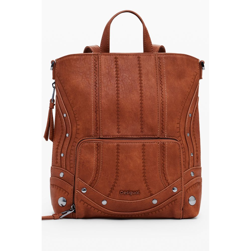 Desigual Brown Polyethylene Backpack