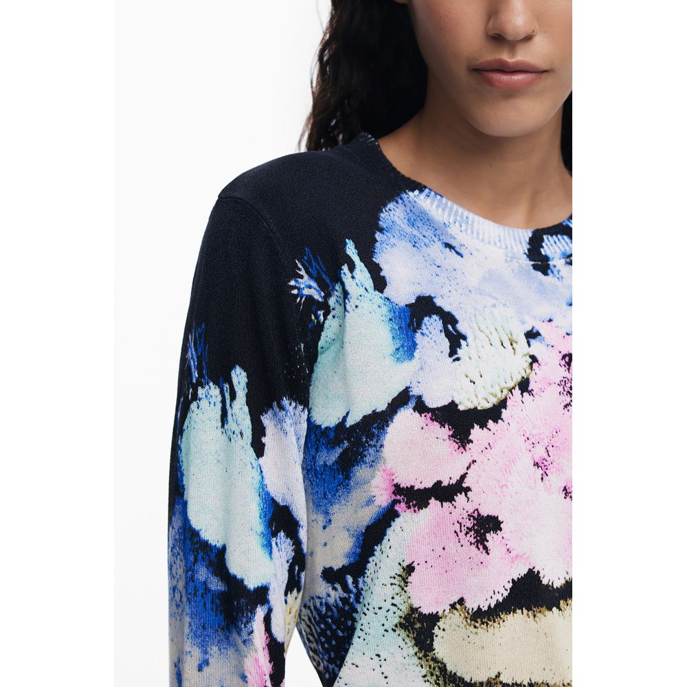 Desigual Black Linen Women Sweater