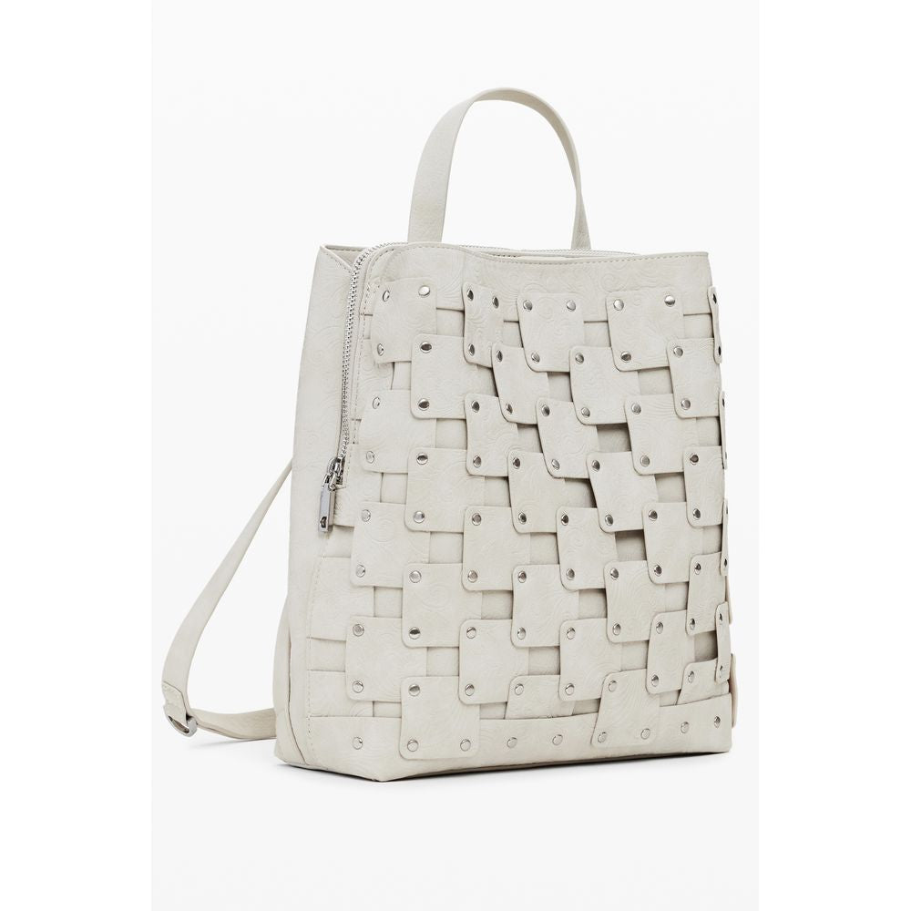 Desigual Beige Polyethylene Women Backpack