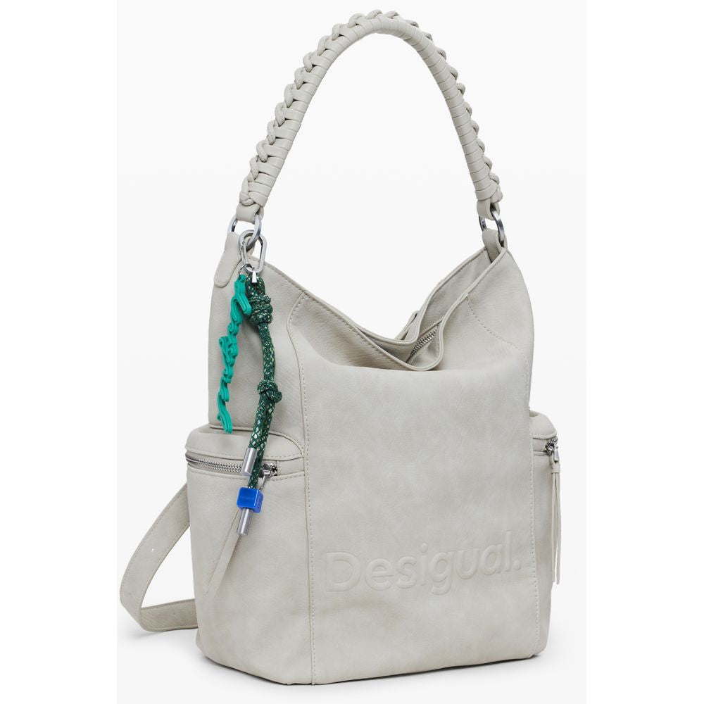 Desigual Beige Polyethylene Women Backpack