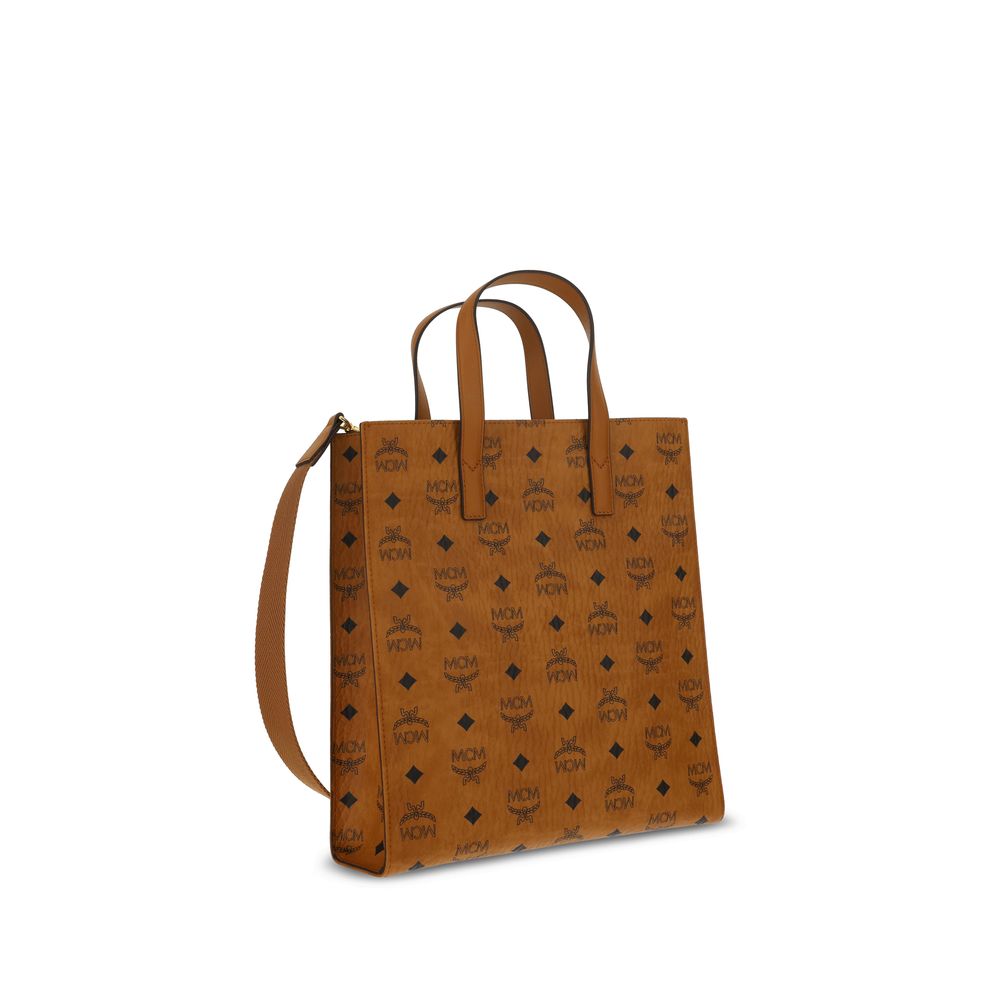 MCM Brown Polyethylene Shoulder Bag