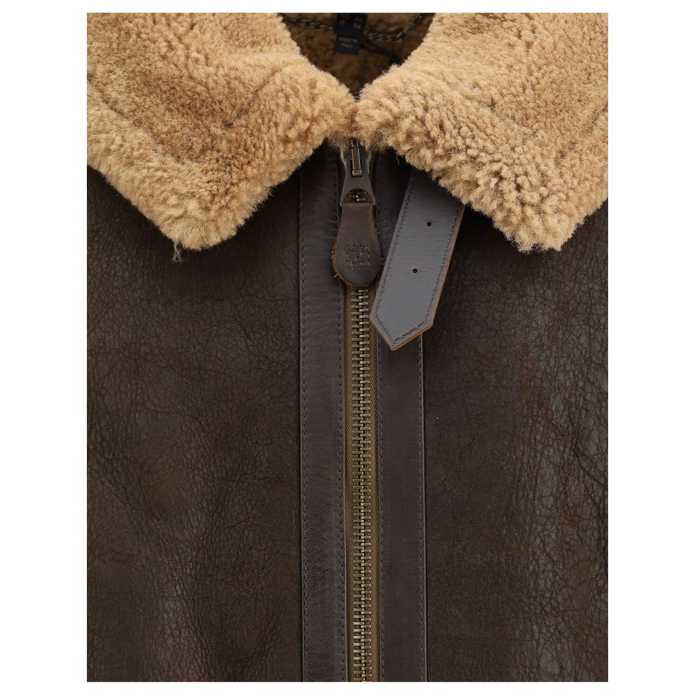 Belstaff Brown Lamb Ovis Aries Aries Clothing