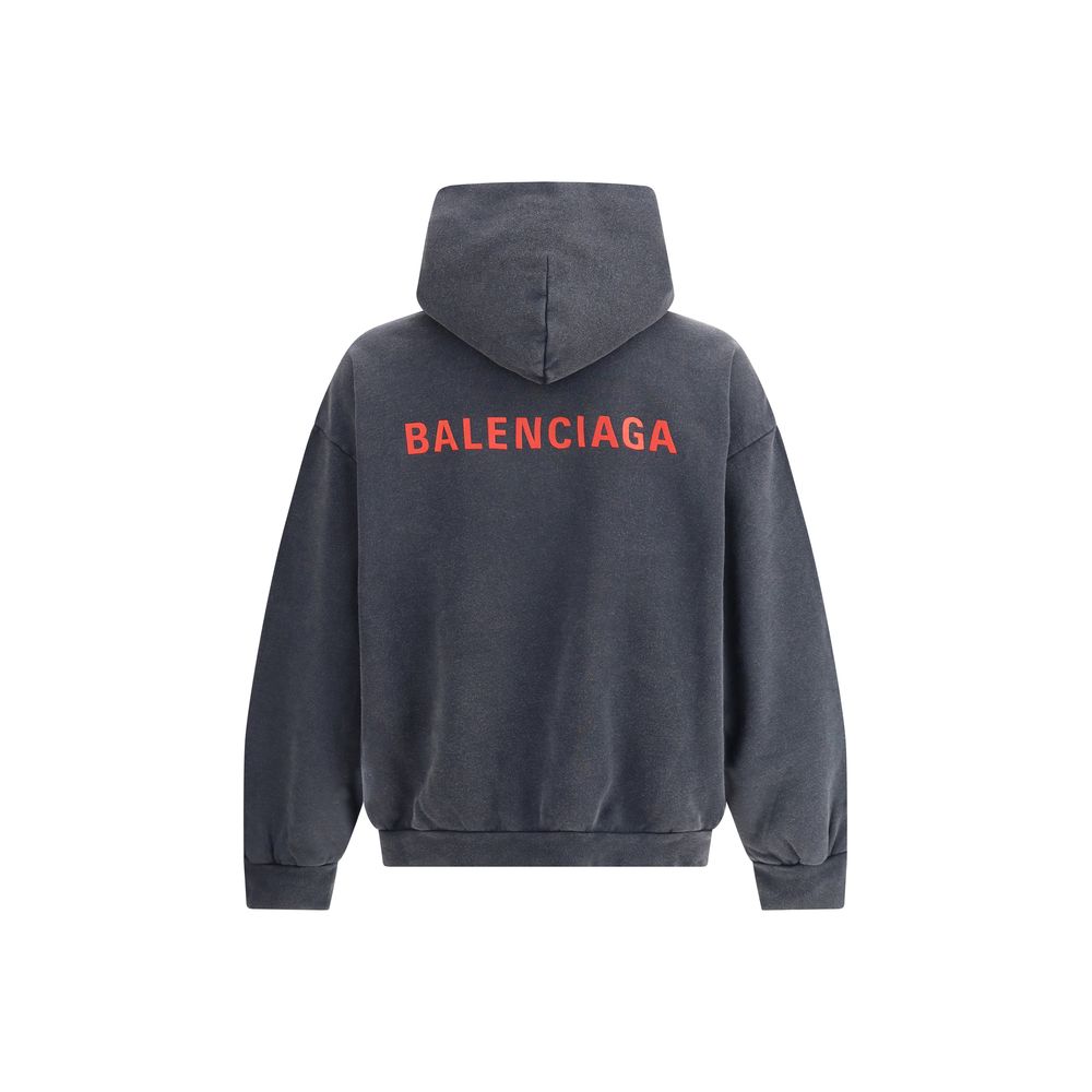 Balenciaga Gray Cotton Sweatshirt