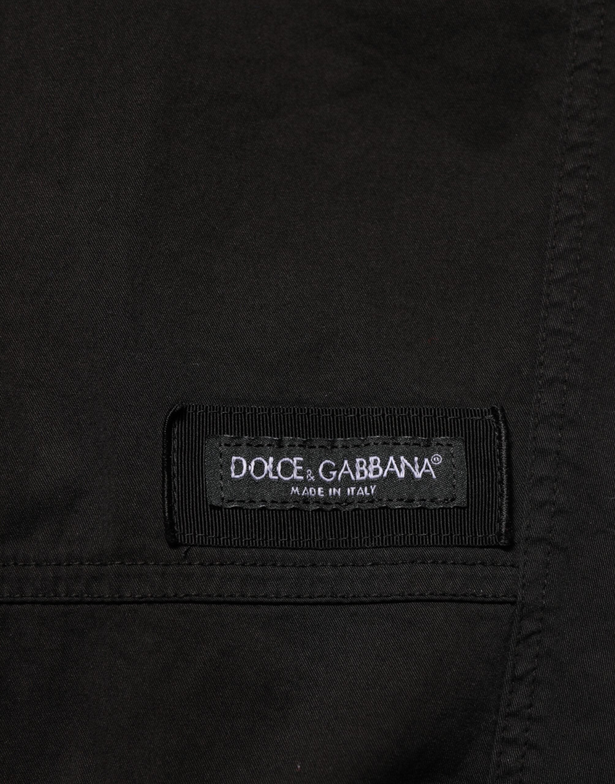 Dolce & Gabbana Black Cotton Cargo Jogger Sweatpants Pants