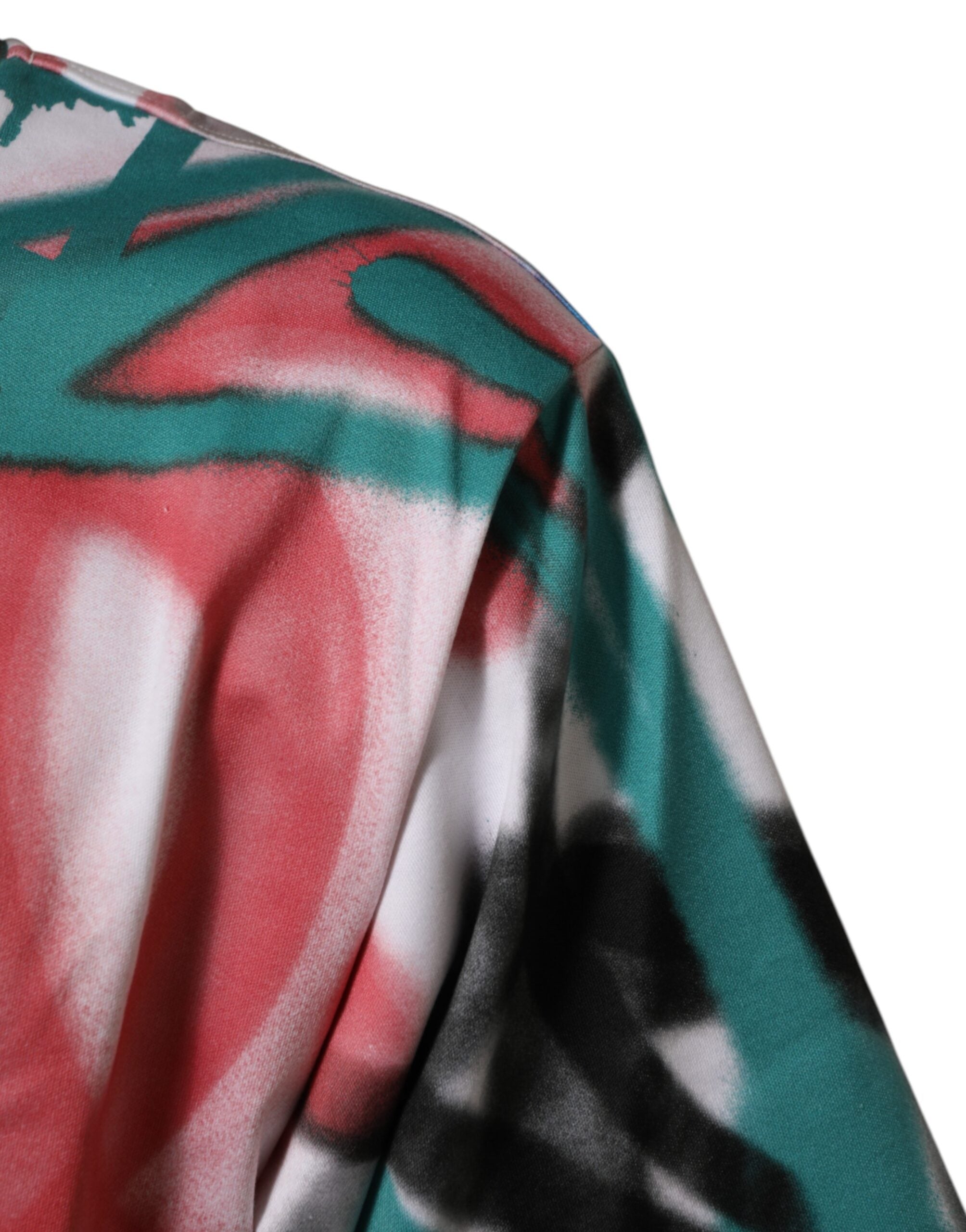 Dolce & Gabbana White Graffiti Crew Neck Short Sleeves T-shirt