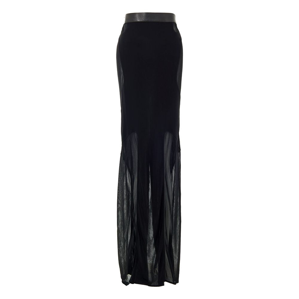 Tom Ford Black Viscose Long Skirt