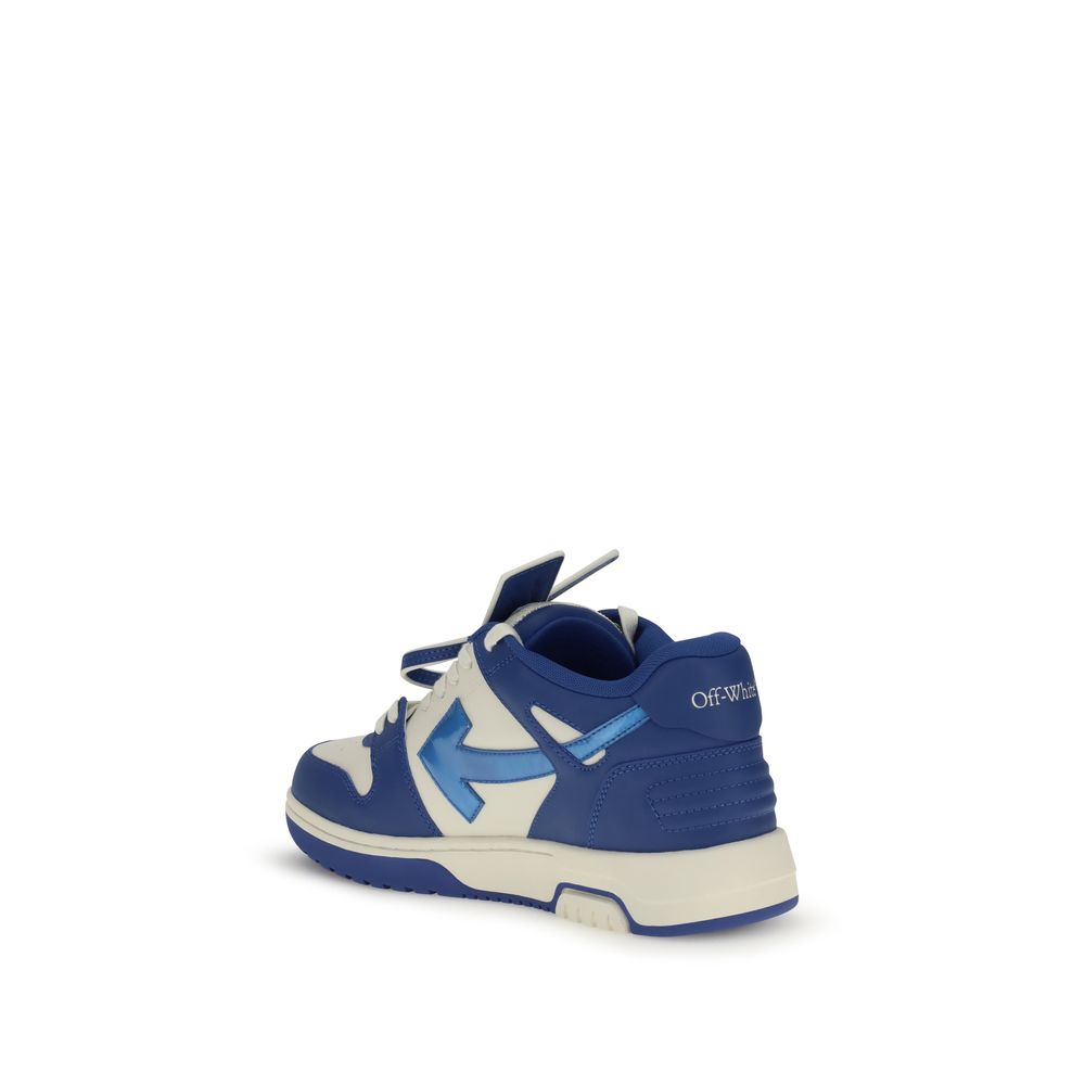 Off-White Blue Leather Chunky Sneakers