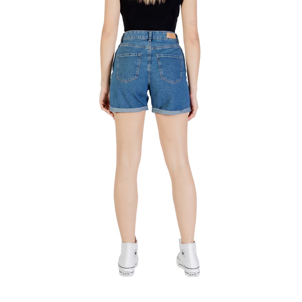 Only Blue Cotton Shorts