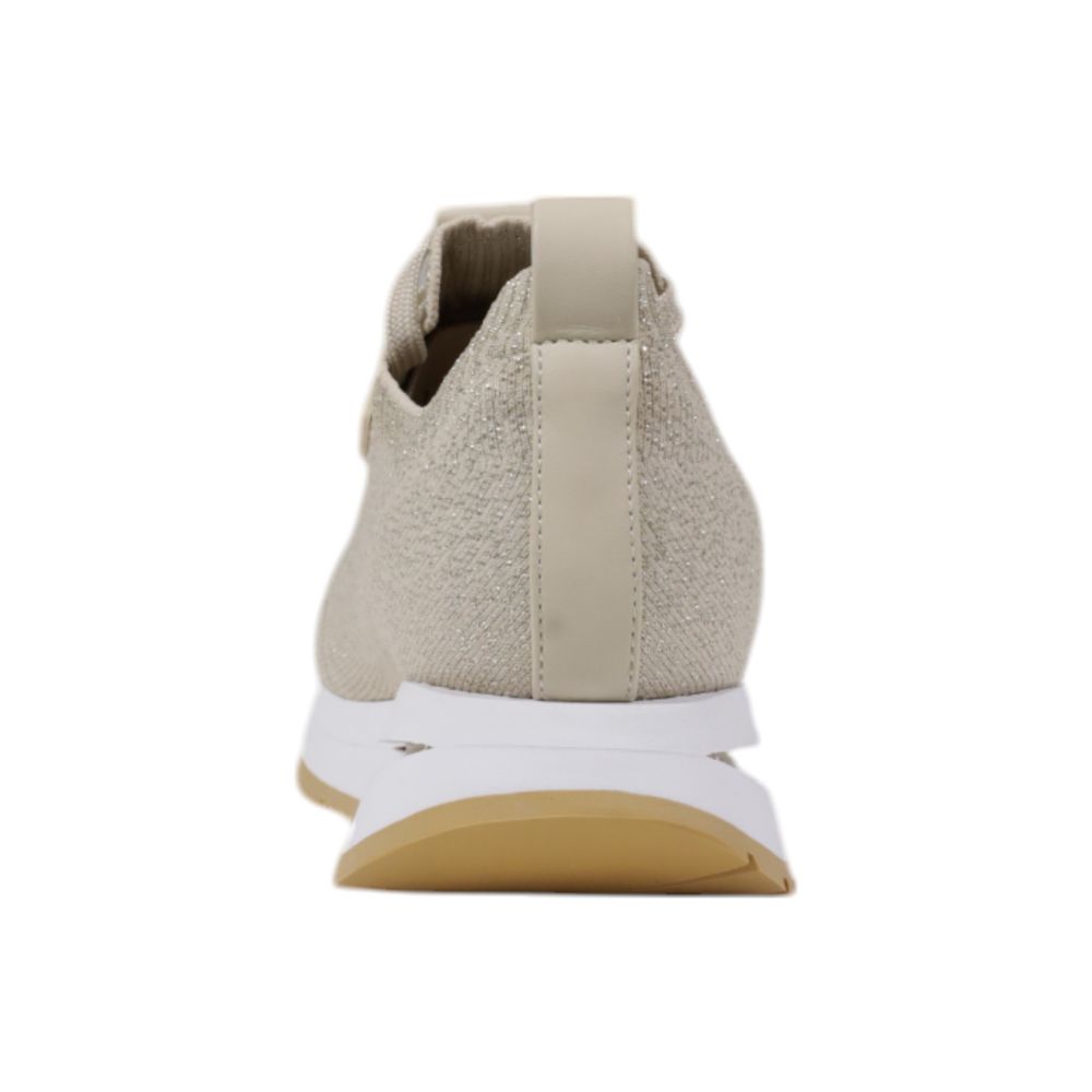 Guess Beige Polyester Low Top Sneakers