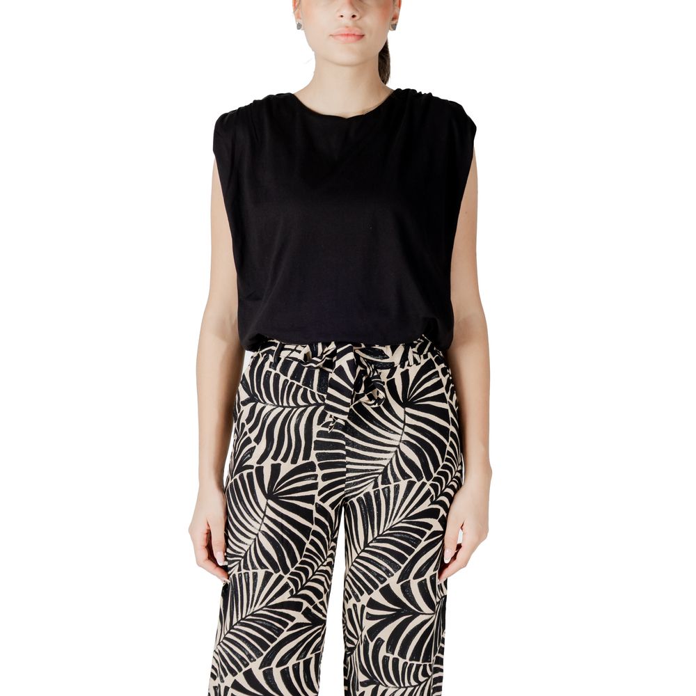 Jacqueline De Yong Black Cotton Top