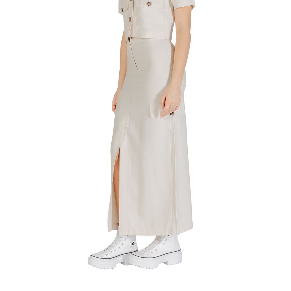 Jacqueline De Yong Bicolor Viscose Long Skirt