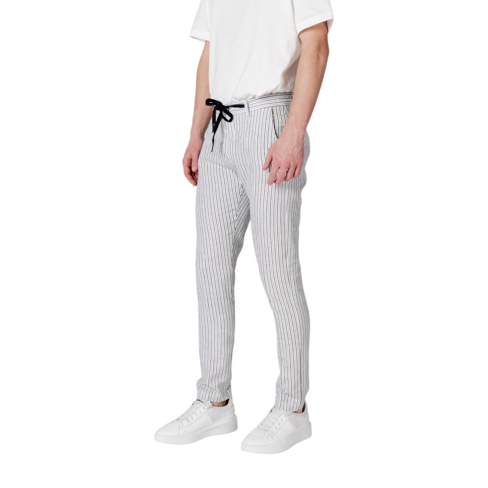 Gianni Lupo Black Linen Casual Pants