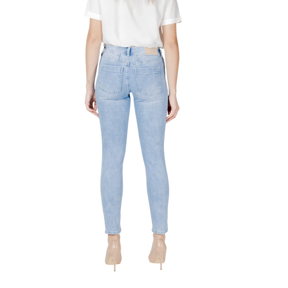 Street One Light Blue Cotton Slim Fit Jean