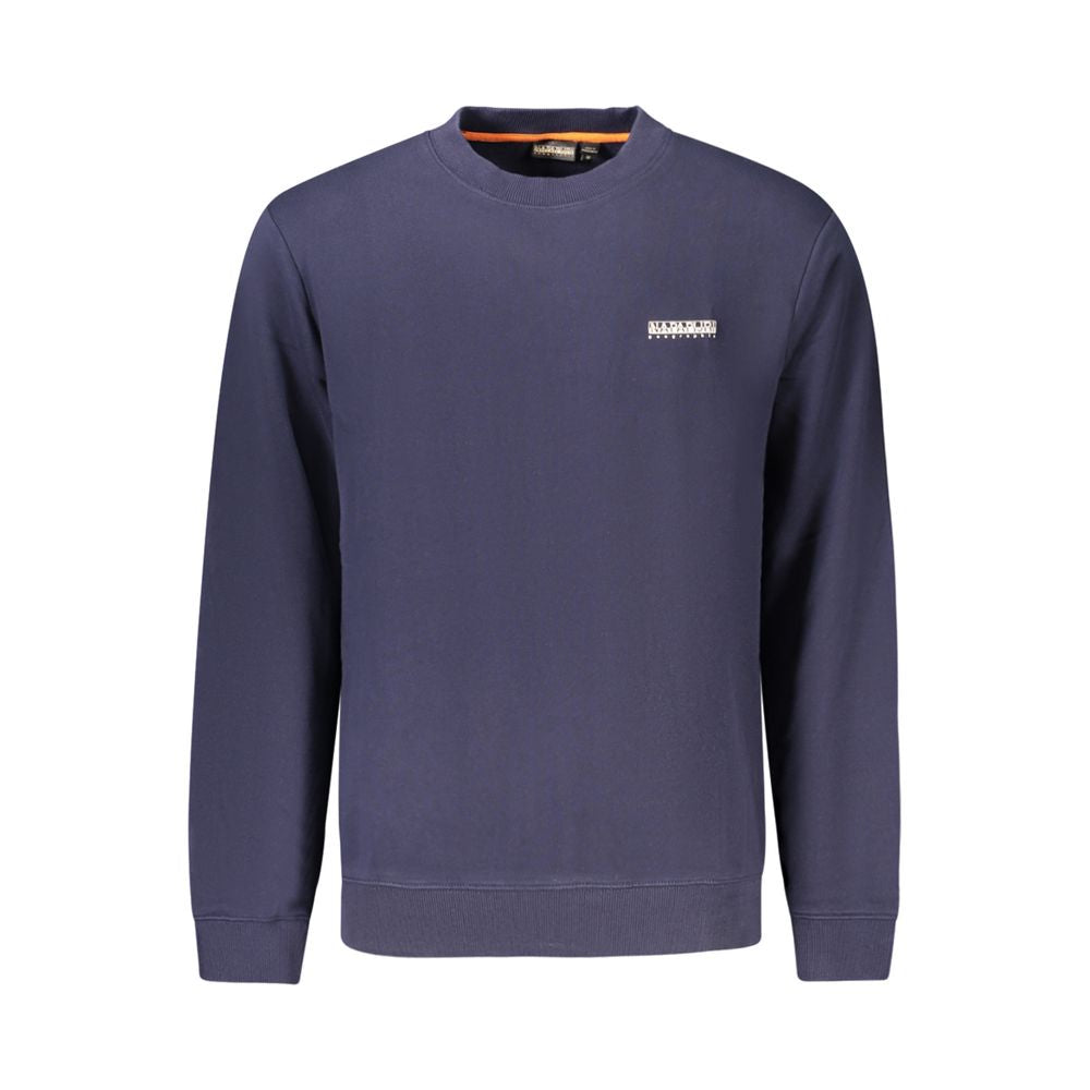 Napapijri Blue Cotton Men Sweater