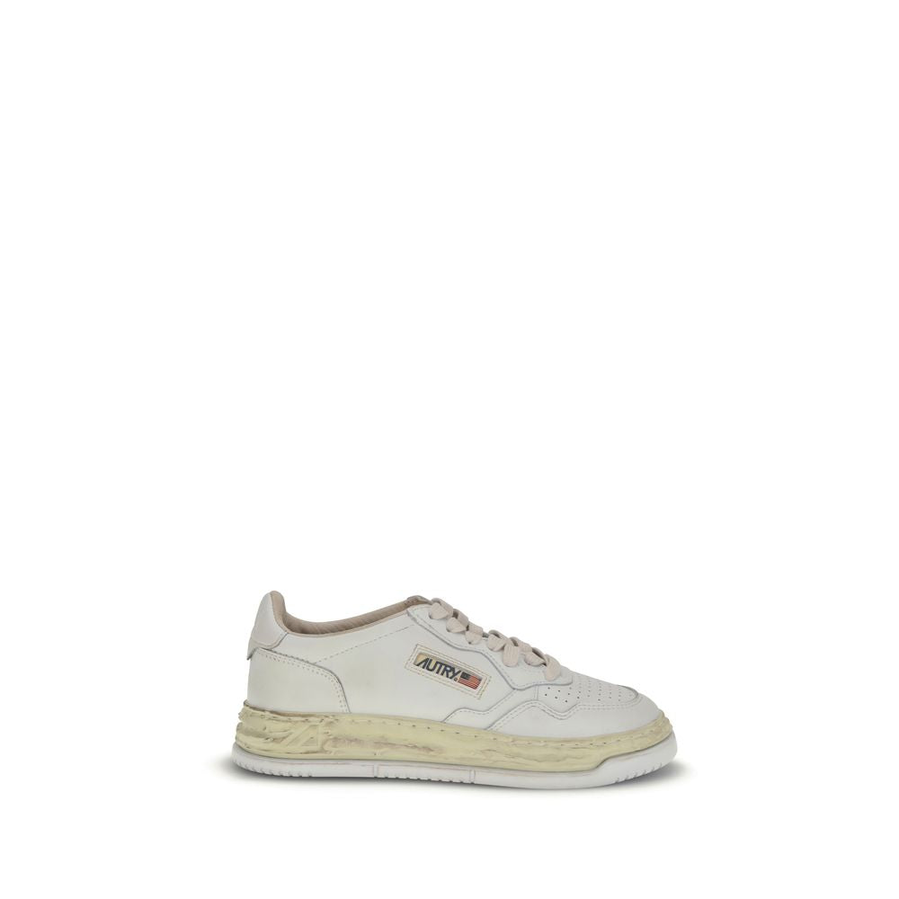 Autry White Leather Athletic Sneakers