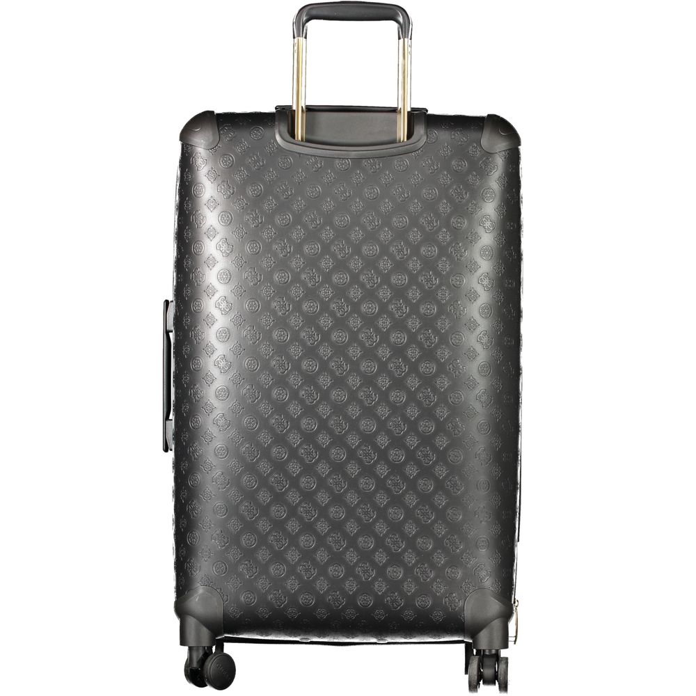 Guess Jeans Black Polyethylene Luggage And Travel