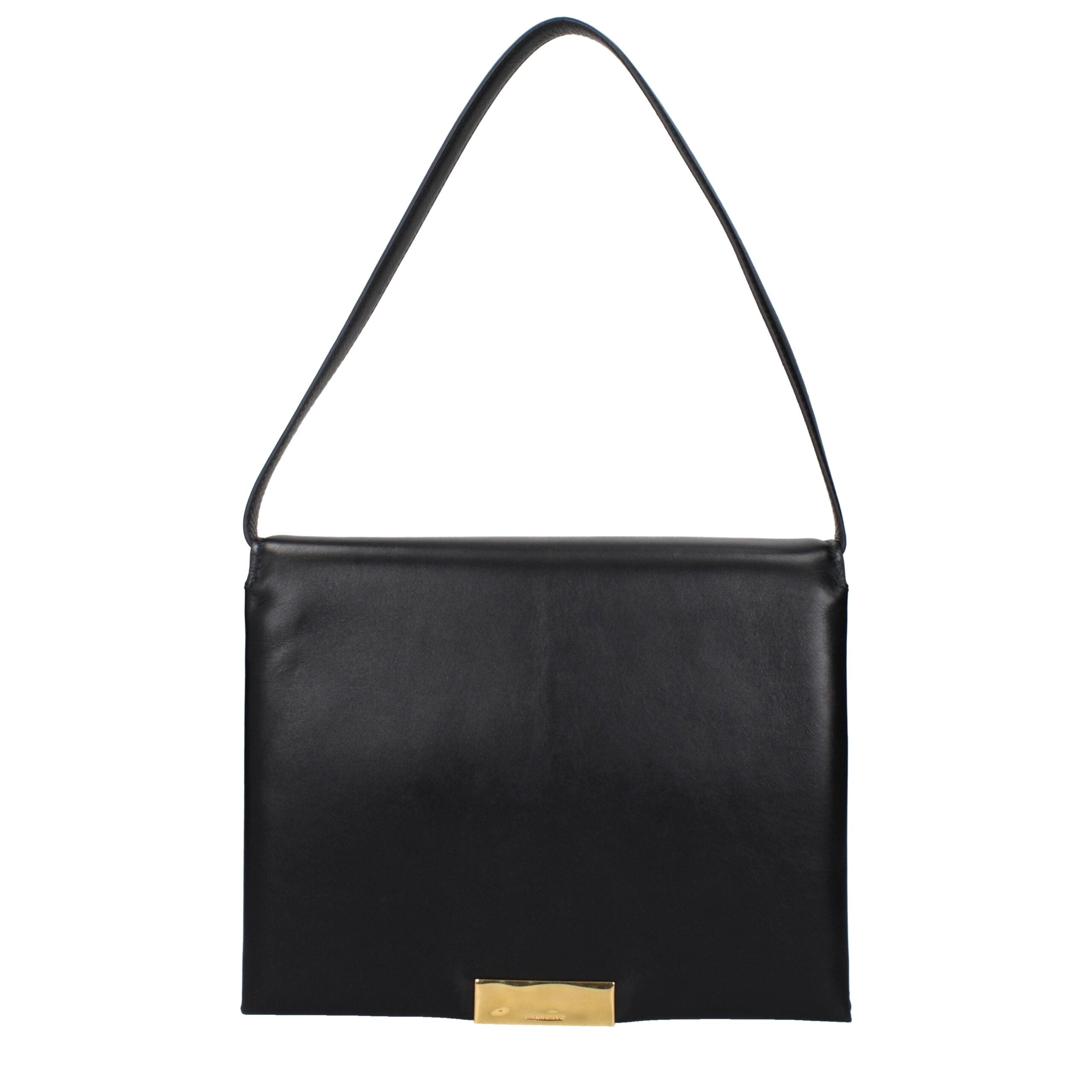 Jil Sander Black Leather Shoulder Bag