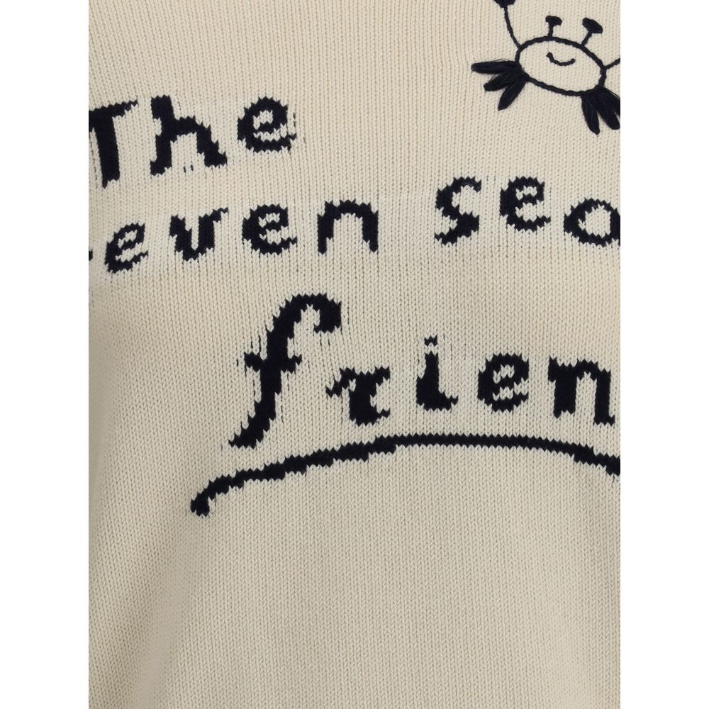 Max Mara Cream Cotton Sweatshirt