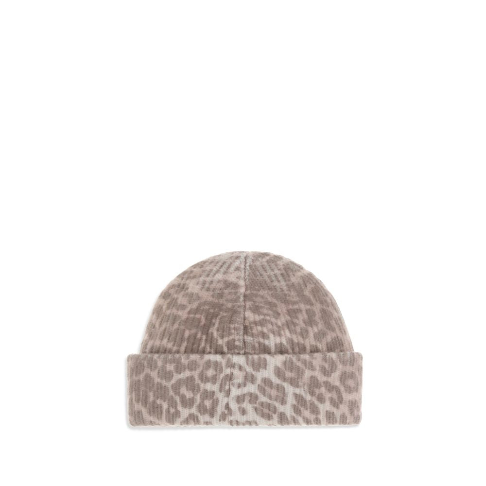 Ganni Beige Wool Beanie