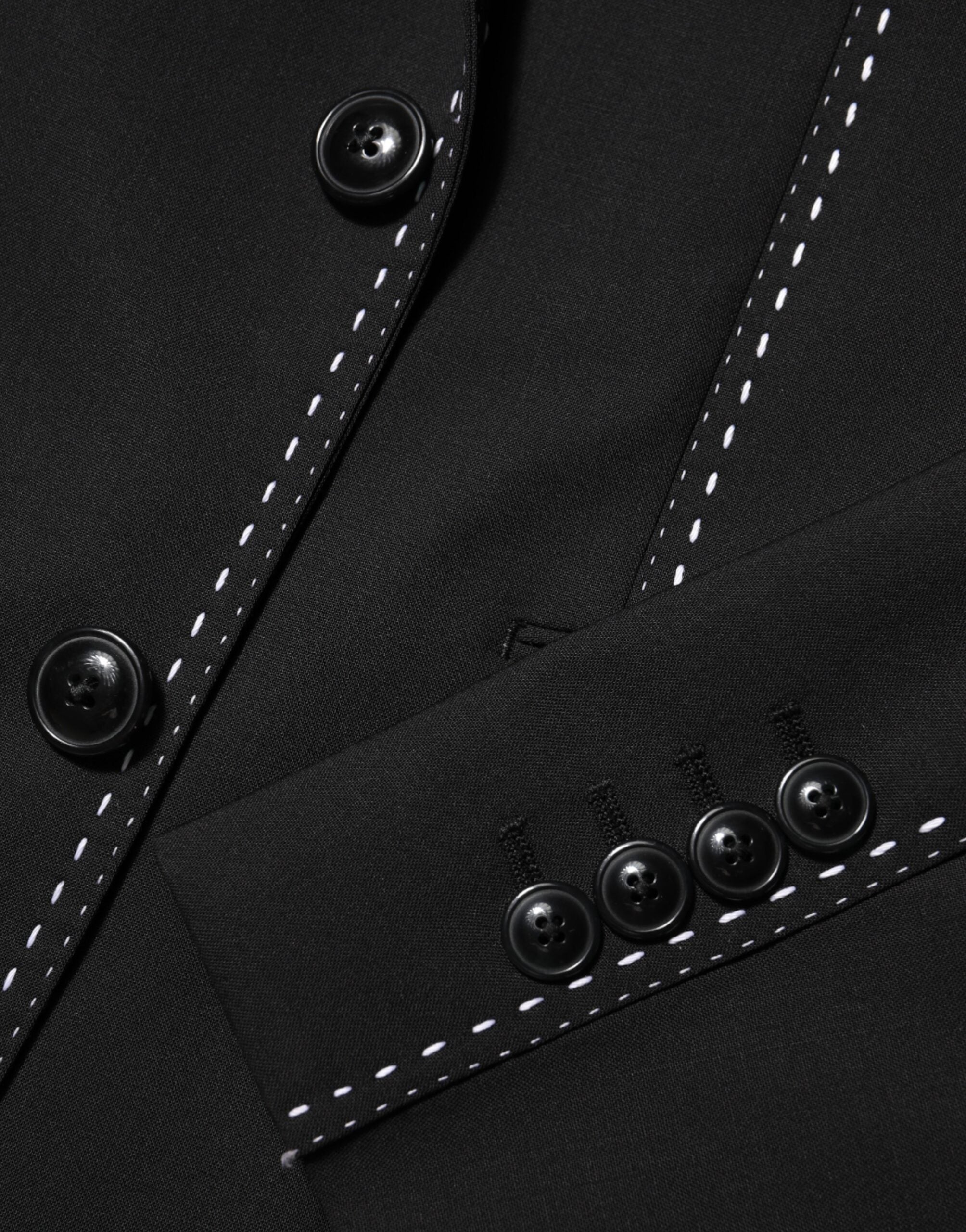 Dolce & Gabbana Black SICILIA 2 Buttons Suit Jacket Blazer