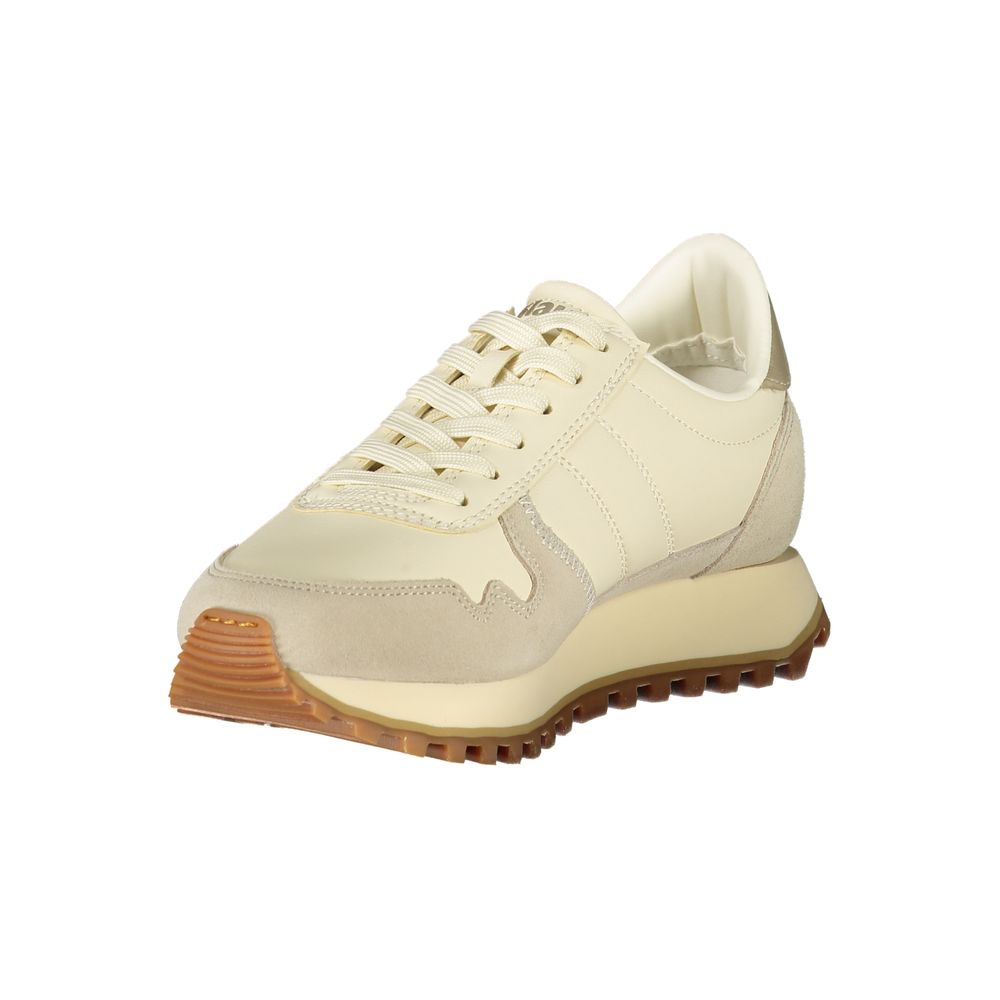Blauer Beige Leather Women Sneaker