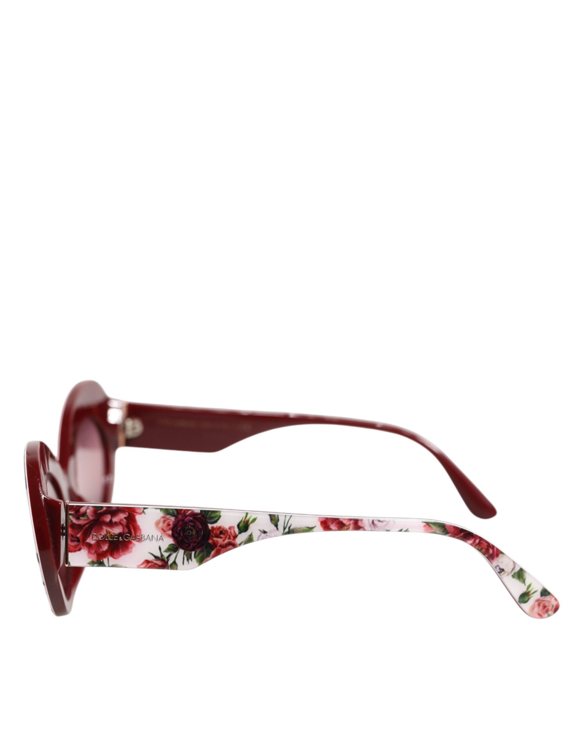 Dolce & Gabbana Floral Printed Acetate Oval Eyewear Sunglasses