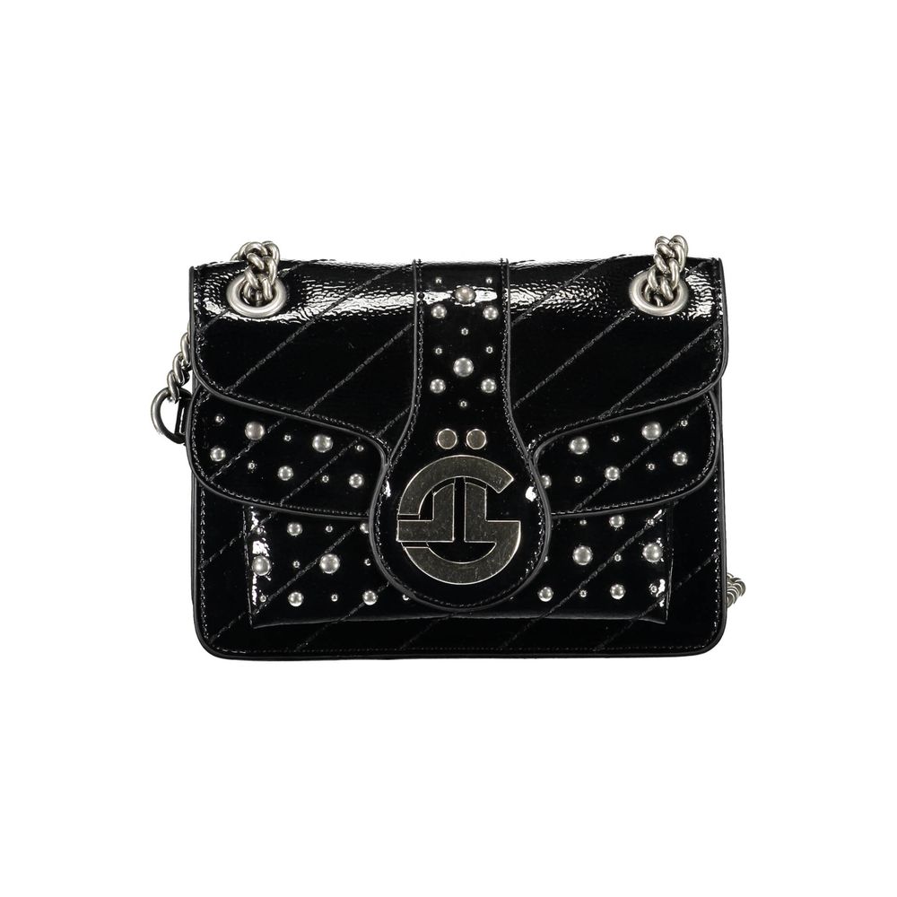 Gaelle Paris Black Polyethylene Handbag