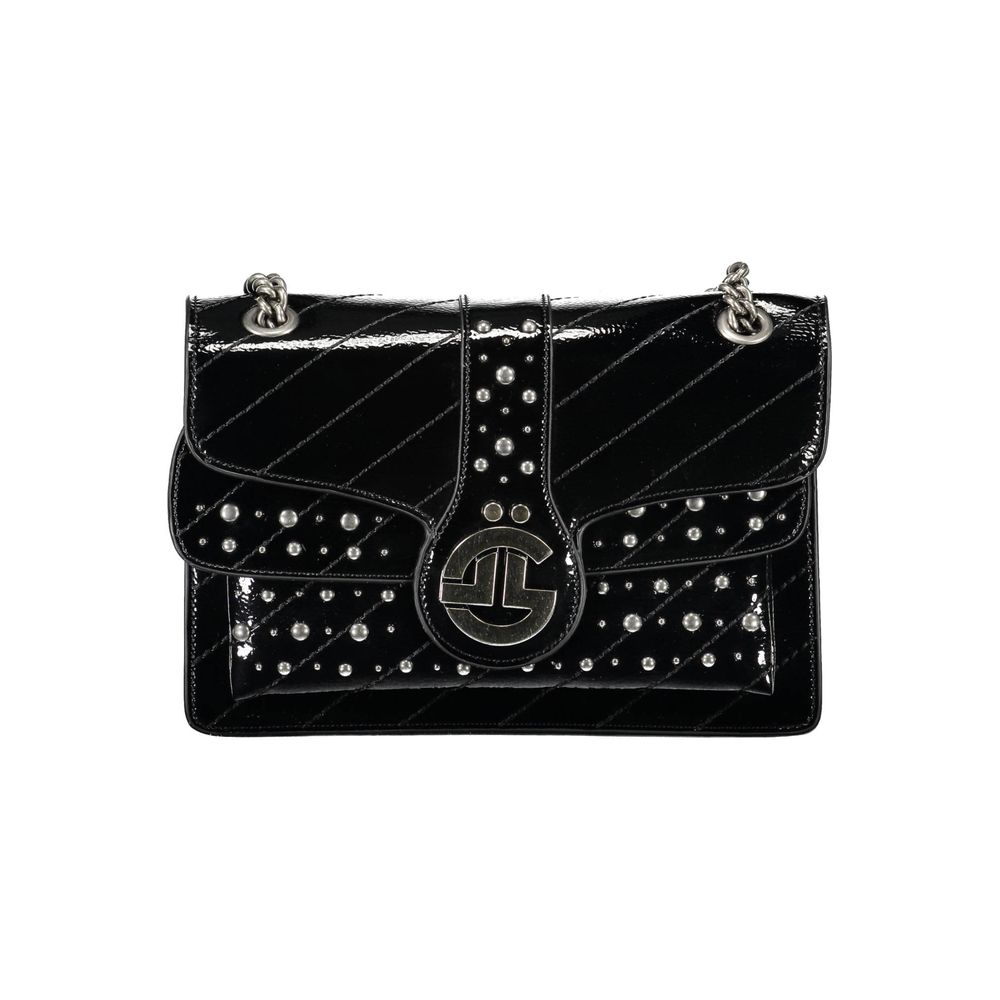 Gaelle Paris Black Polyethylene Handbag