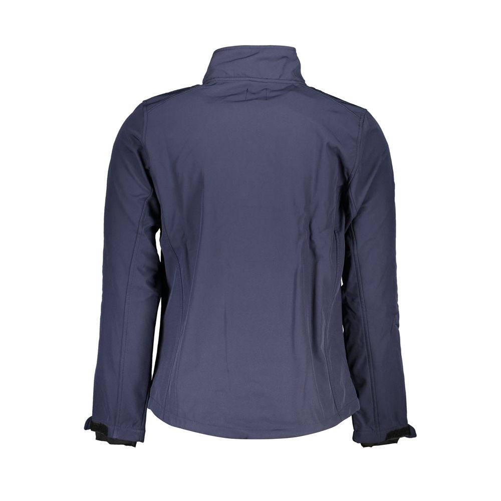 Gianmarco Venturi Blue Polyester Jackets & Coat