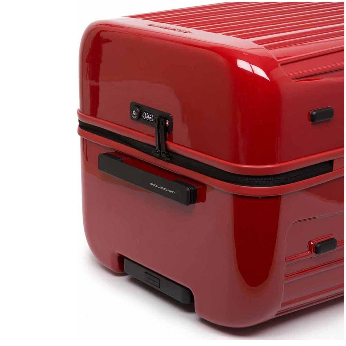Piquadro Red Polycarbonate Luggage And Travel