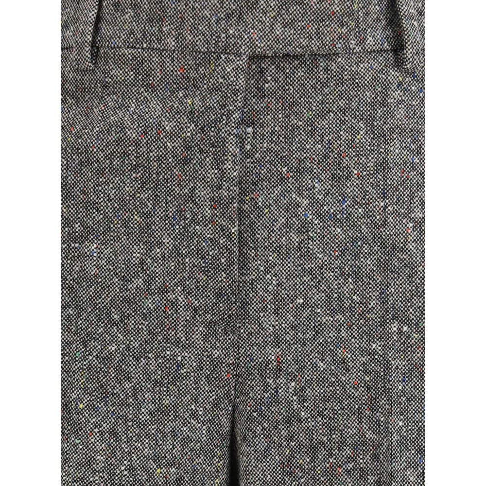 Valentino Gray Wool Casual Pants