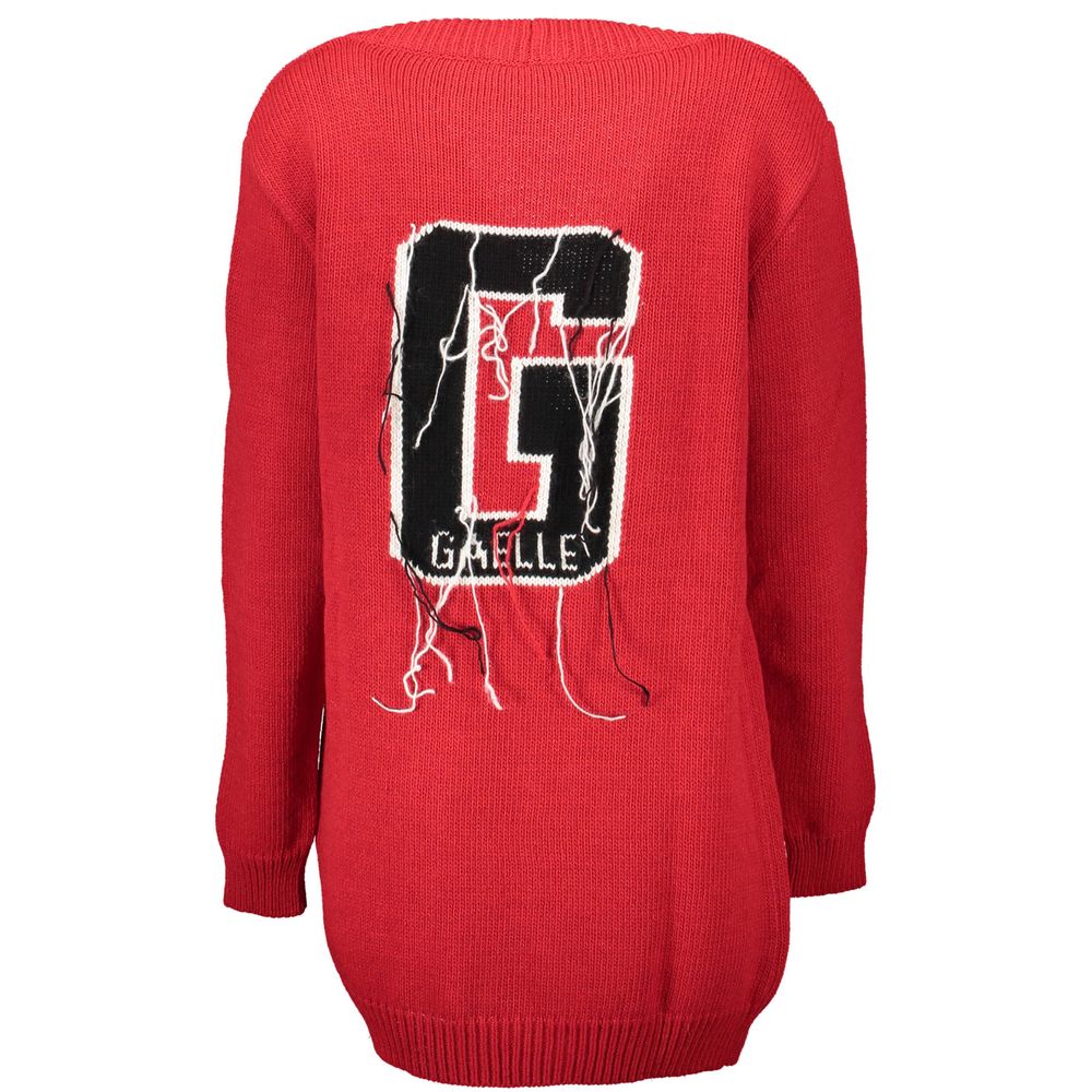Gaelle Paris Red Wool Sweater