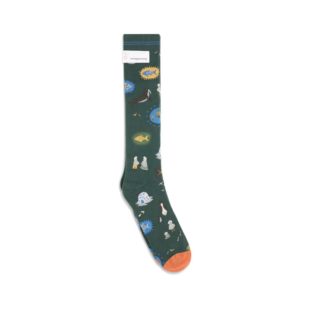 Bonne Maison Multicolor Cotton Socks