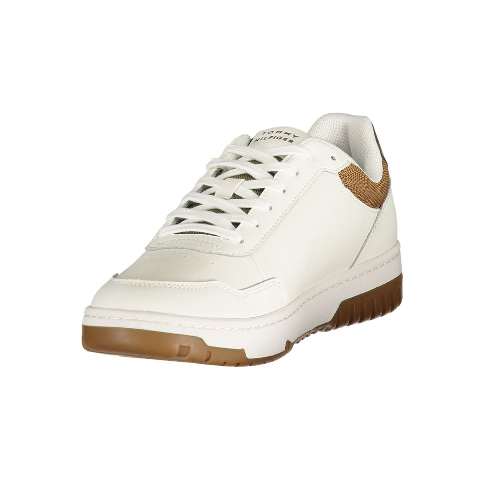 Tommy Hilfiger White Leather Men Sneaker