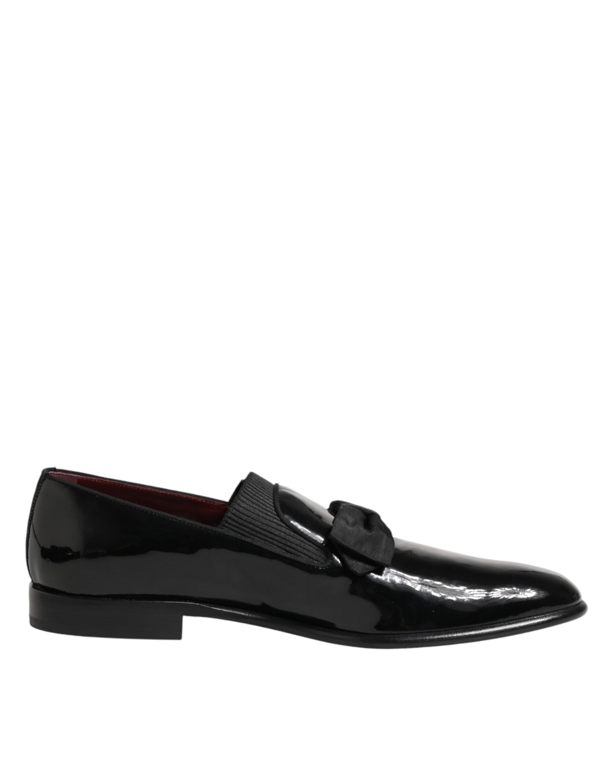 Dolce & Gabbana Black Leather Slip On Dress Men Loafers Shoes