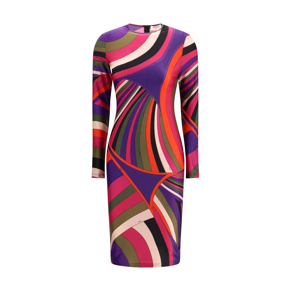 Emilio Pucci Multicolor Polyamide Casual Dress
