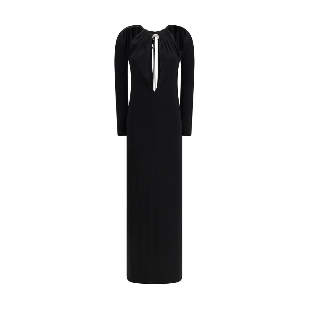 Marine Serre Black Viscose Casual Dress