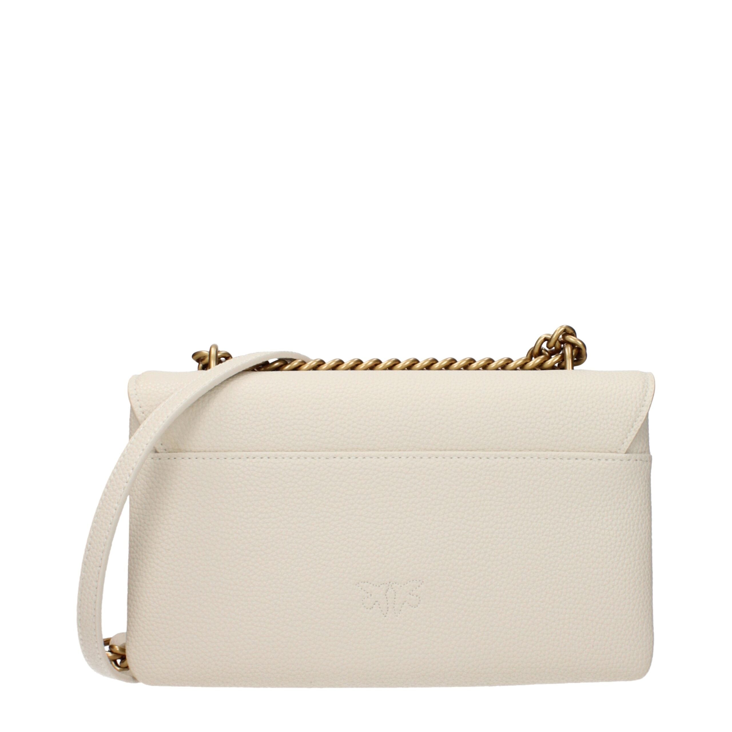 PINKO Beige Leather Crossbody Bag