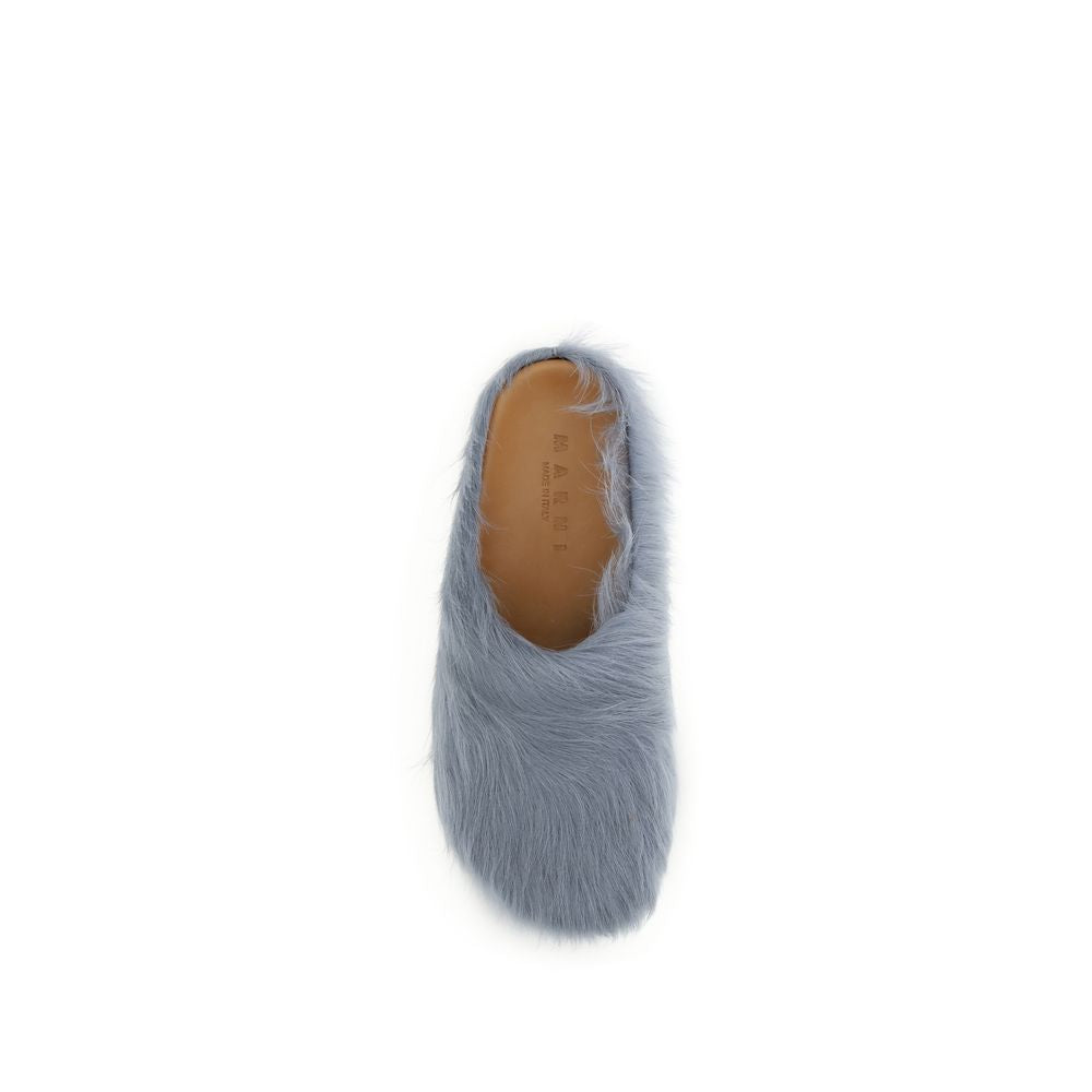 Marni Light Blue Rubber Mules
