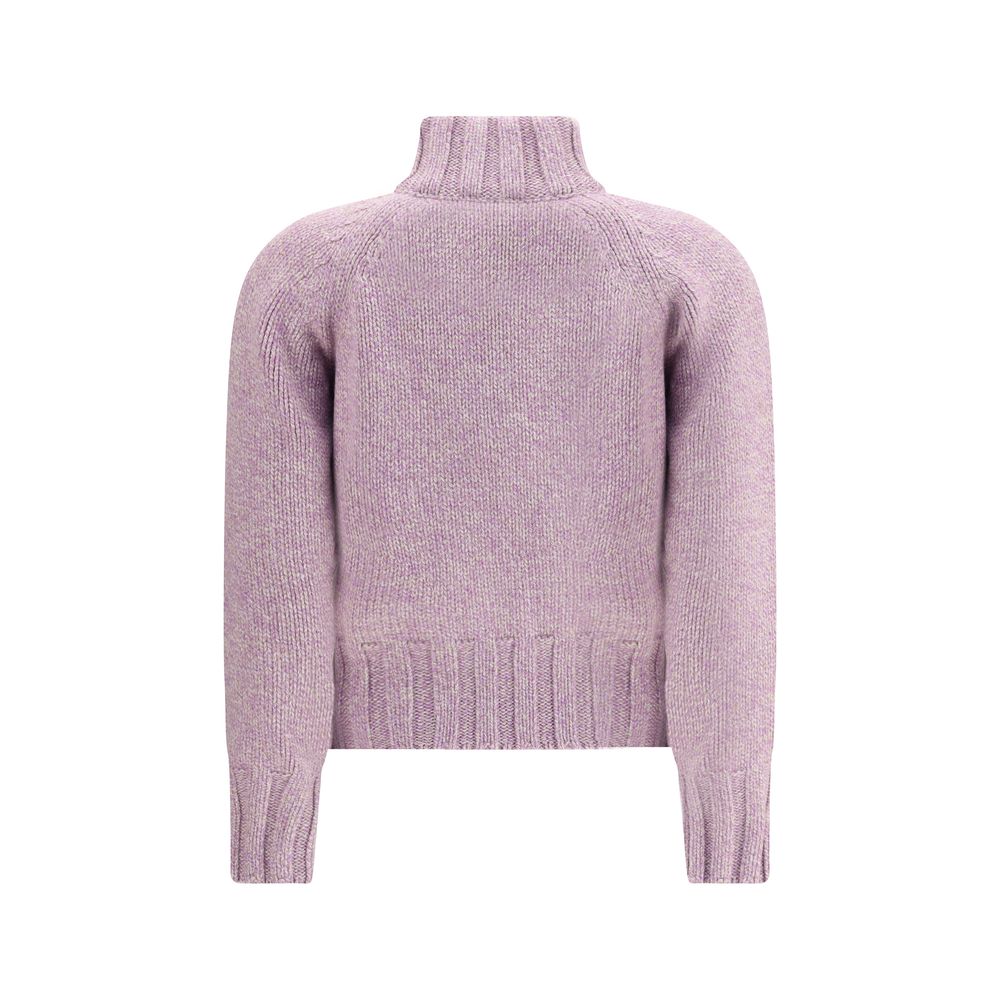 Magda Butrym Purple Cashmere Cardigan