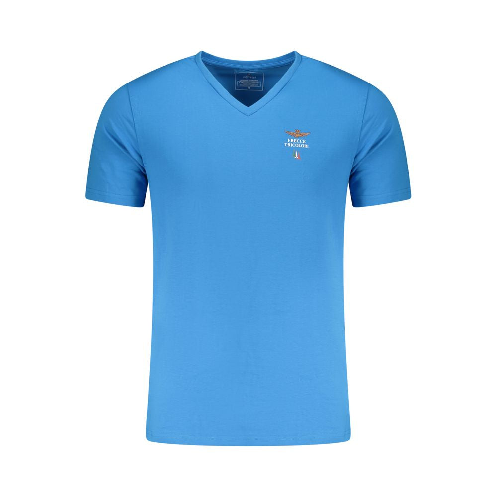 Aeronautica Militare Blue Cotton Men Underwear Shirt