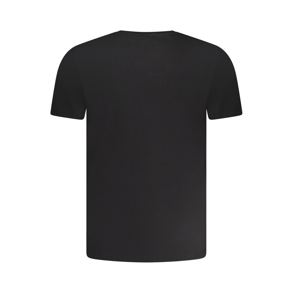 Aeronautica Militare "Black Cotton Men Underwear Crew Neck Tee"