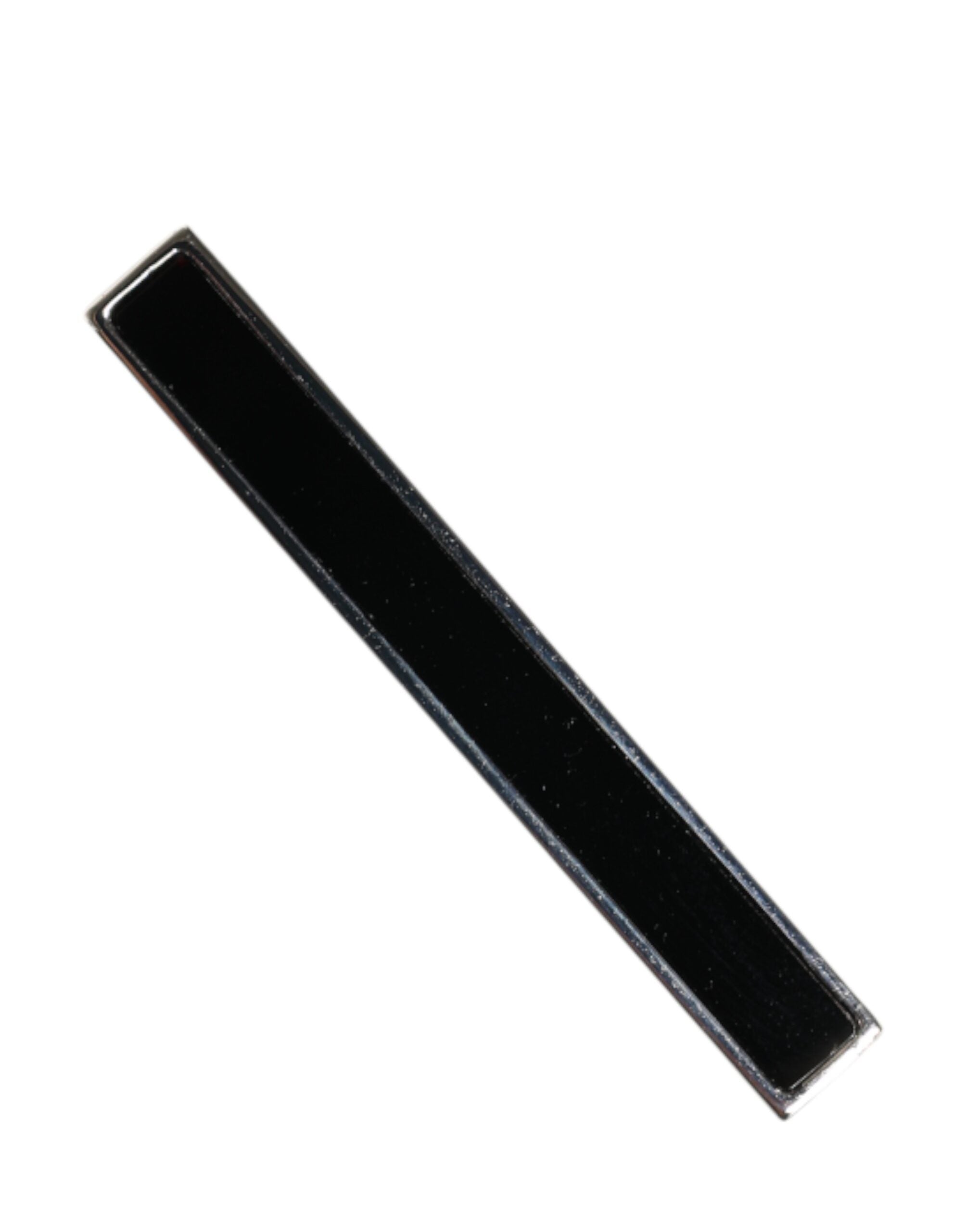 Dolce & Gabbana Silver Tone Brass Logo Branded Men Accessory Tie Clip Bar